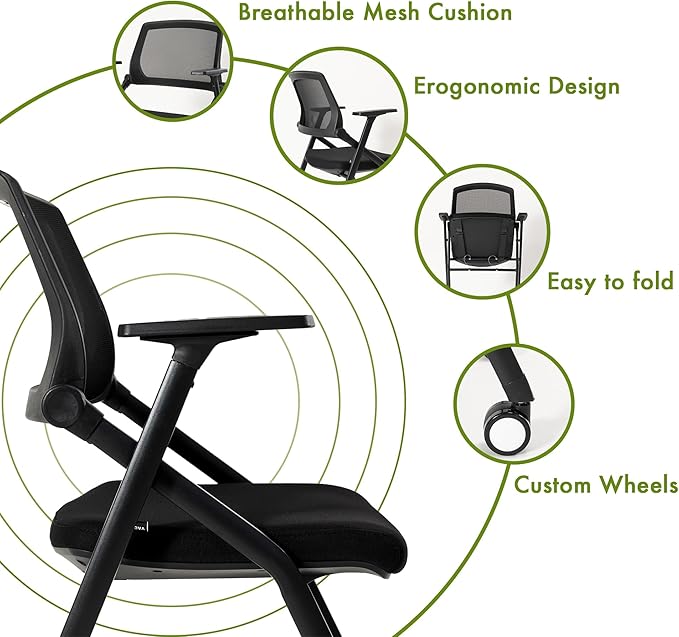 VACYOVKE 10 Pack Conference Room Chairs - Image 7