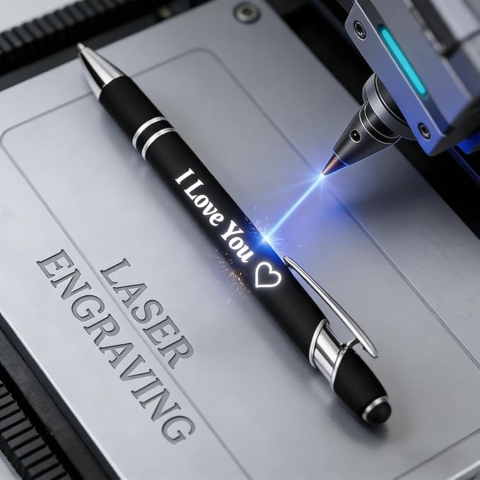 CRME Custom Engraved Ballpoint Pens Bulk Customized Metallic Printed Name Pens - Image 2