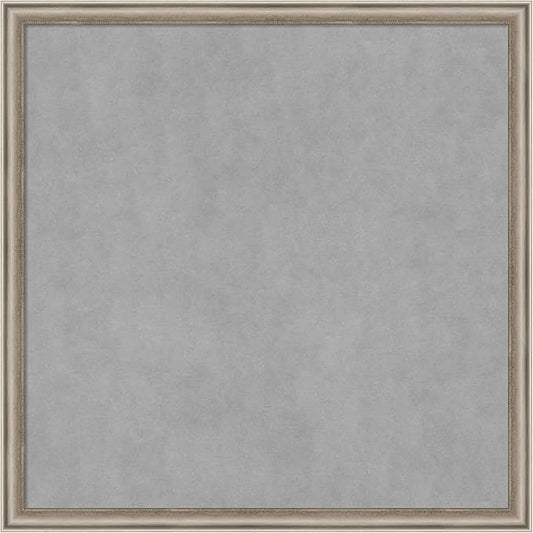 Amanti Art Silver Framed Magnetic Board 26x26 Medium Vision Board by AmantiArt