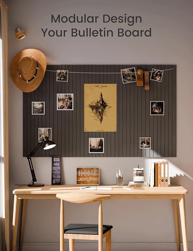 Fluxynara Large Felt Bulletin Board 48" x 36" Cork Board Alternative-12 Pack - Image 5