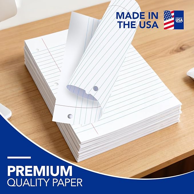 Kaisa Notebook Paper 24 Pack 8x10.5 3600 sheets College Ruled Loose Leaf Paper - Image 2