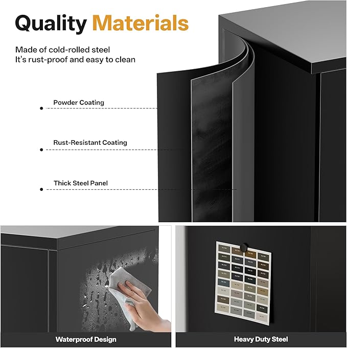 TaskStorz Metal Garage Storage Cabinets，Metal File Cabinet - Image 4