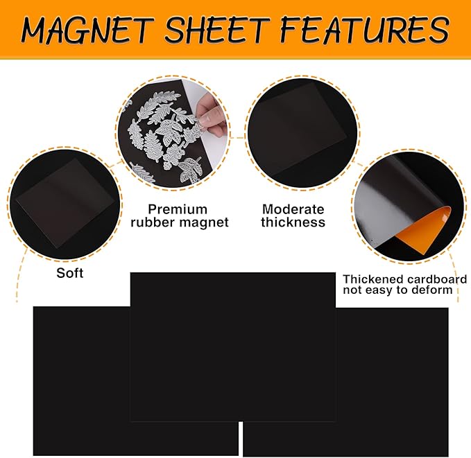 40 PCS Stamp and Die Storage Bag and Rubber Magnetic Sheets, Die Storage Set - Image 5