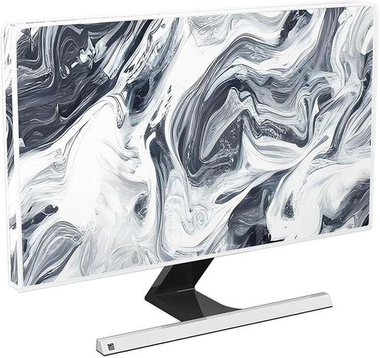 Baocicco Abstract Gray Marble Waterproof 22, 25 Inch Anti-Static Dustproof by Baocicco