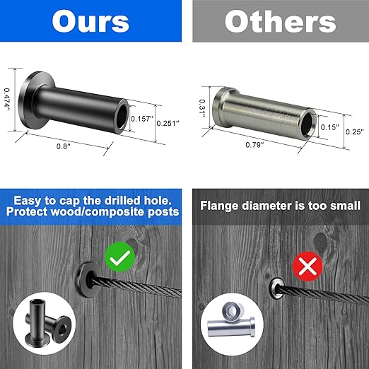 BLIKA 120 Pack Black Stainless Steel Protector Sleeves - Image 4