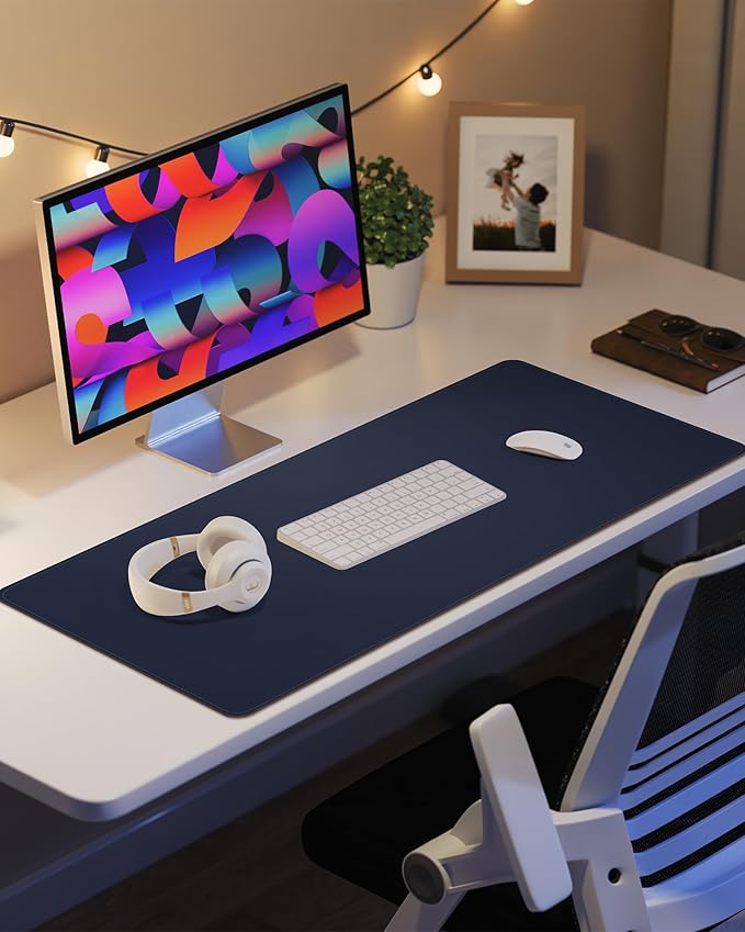 Non-Slip Desk Pad, Mouse Pad, Waterproof PVC Leather Desk Table Protector - Image 6