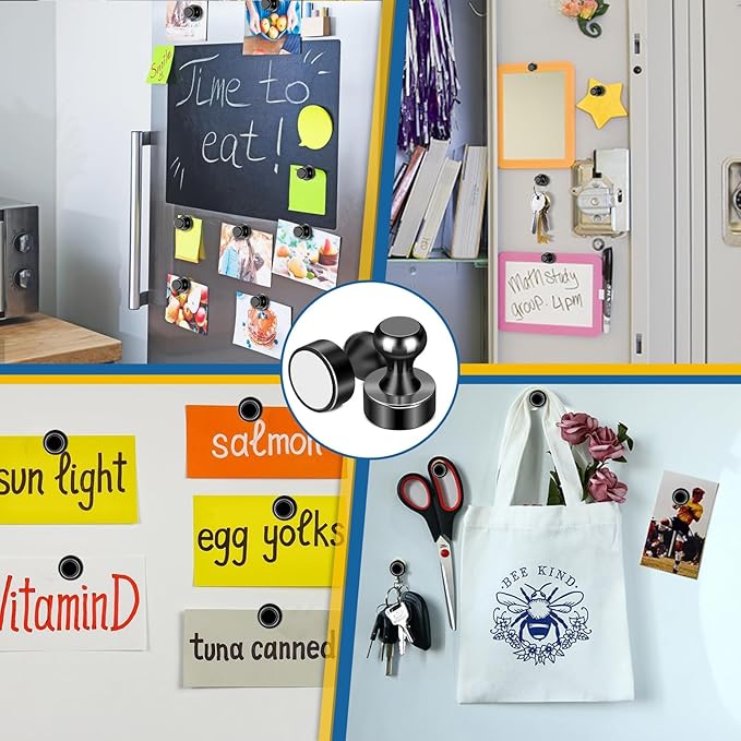 LOVIMAG Fridge Magnets 30Pcs Refrigerator Whiteboard Small Strong Magnet - Image 7