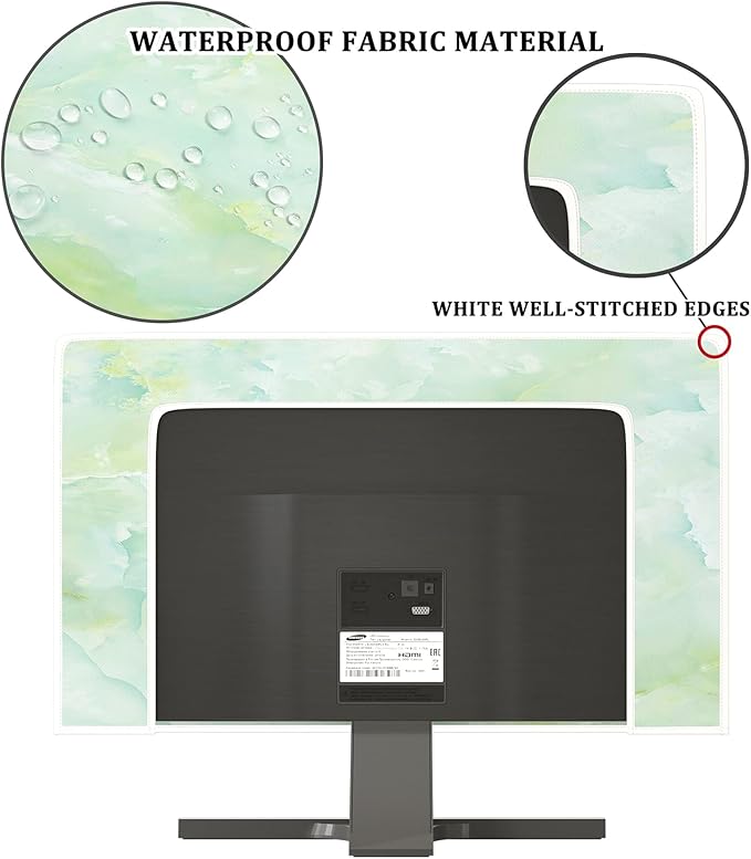 Baocicco Sage Green Marble Waterproof 26, 28 Inch Anti-Static Dustproof - Image 3