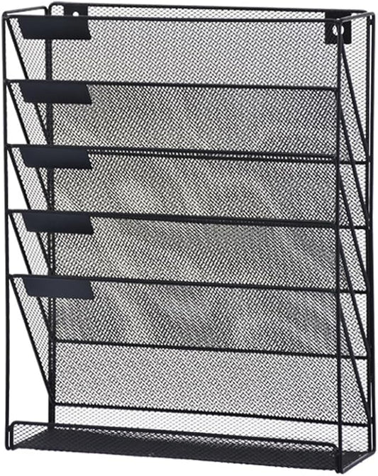 Vankcp 1 Pcs 6-Tier Magnetic File Holder, No Drilling Magnetic File Organizer by Vankcp