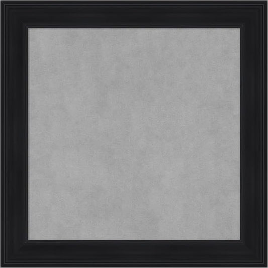 Amanti Art Black Framed Magnetic Board 25x25 Medium Vision Board by AmantiArt