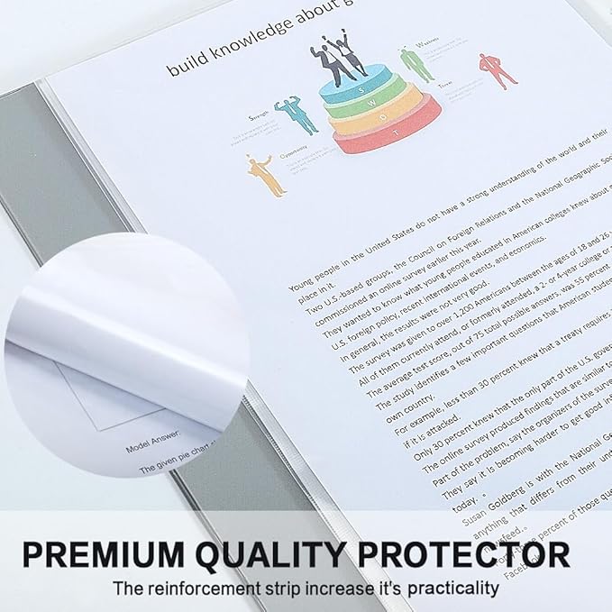 Sheet Protectors, HERKKA 600 Pack Upgrade Clear Plastic Page Protectors Sheet - Image 6