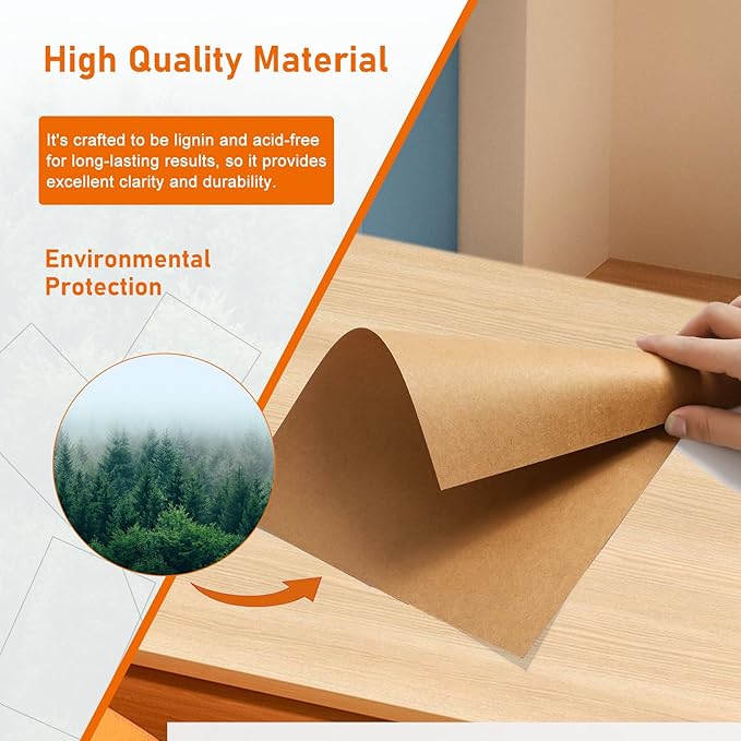 100 Sheets Brown Cardstock 8.5 x 11 Printer Paper, 250gsm/92lb Heavyweight - Image 5
