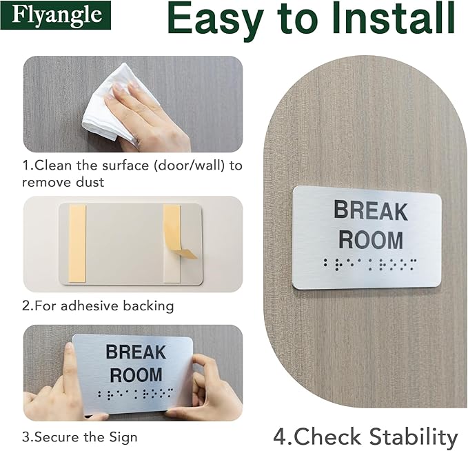 Exit Signs for Business and Office Sign, ADA Signs - Image 4