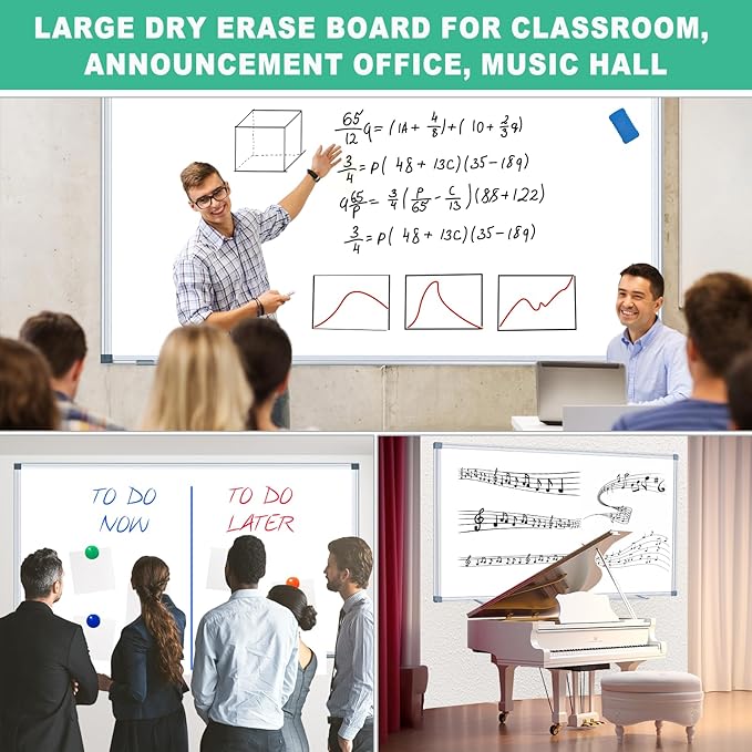 H-Qprobd 72"x48" Large Dry Erase Board - Image 7