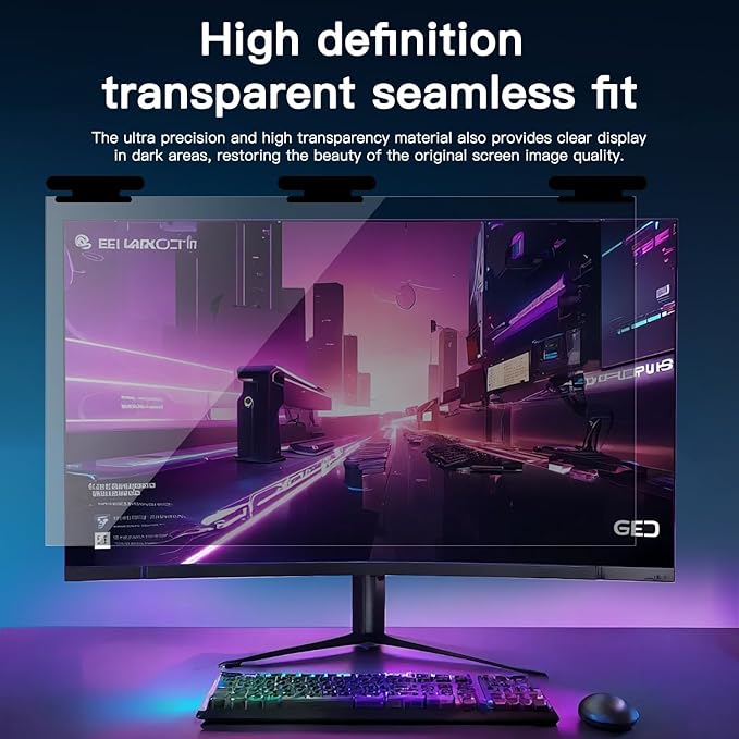 2 Pack Magnetic Hanging Computer Privacy Screen 27 Inch - Image 6