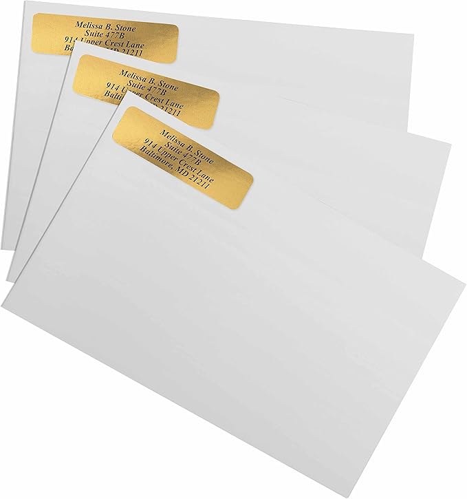 Gold Foil Personalized Return Address Labels - Image 3