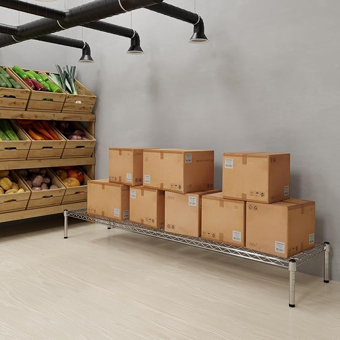 Regal Altair 18" Deep x 72" Wide x 8" Height Wire Shelving Kit | 1-Tier | NSF - Image 8