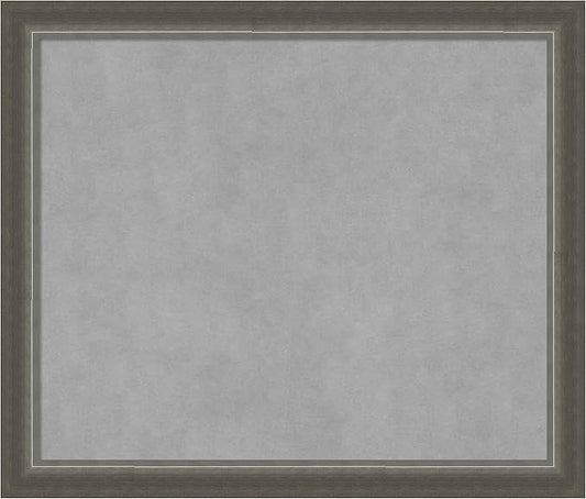 Amanti Art Silver Framed Magnetic Board 23x27 Medium Vision Board by AmantiArt