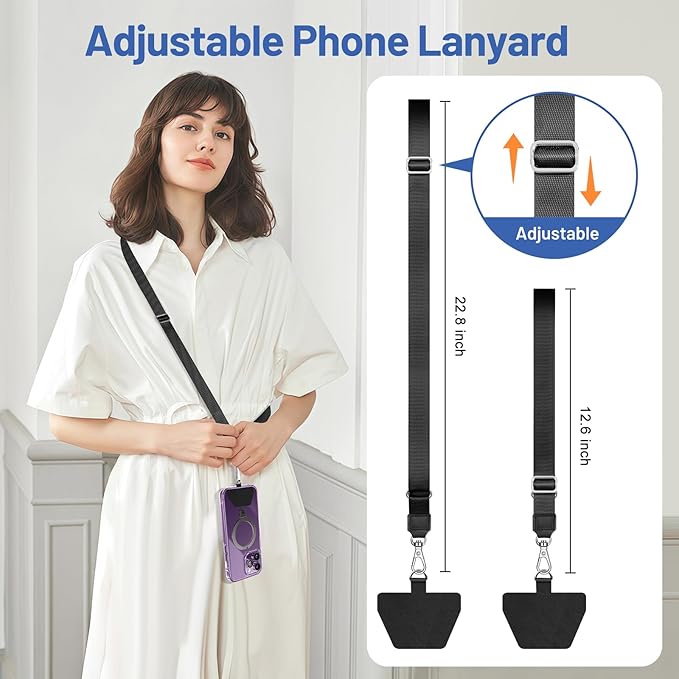 Doormoon Phone Lanyard, Universal Adjustable Neck Strap - Image 3