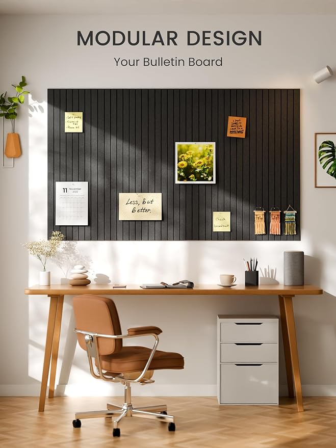 Bumusty Large Cork Board Alternative-47 x35 Felt Bulletin Board Tiles, - Image 6