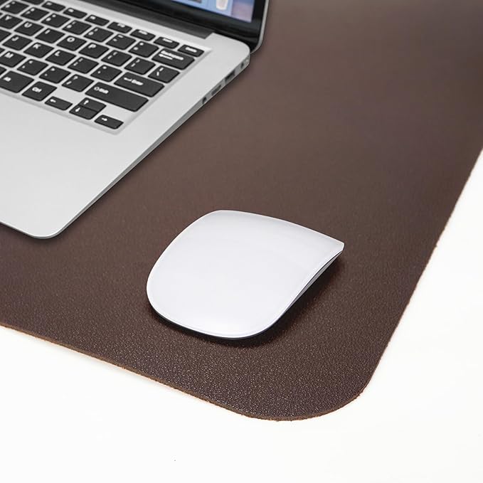 Desk Mat, 35.4" x 17" Leather Desk mat, Desk matt - Image 5