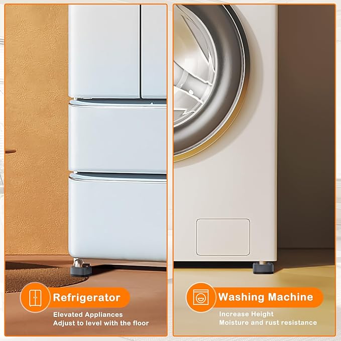 shouwuhho 32 Pack Furniture Risers Adjustable Bed Risers Heavy Duty Lifts - Image 4