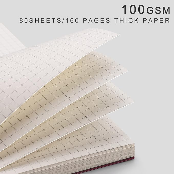 EMSHOI Graph Paper Spiral Notebook 7.48" x 10.15" - Image 3