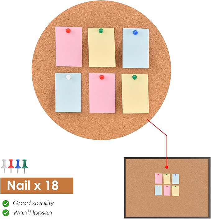 Board2by Cork Board Bulletin Board 36 x 48, Office Board - Image 5