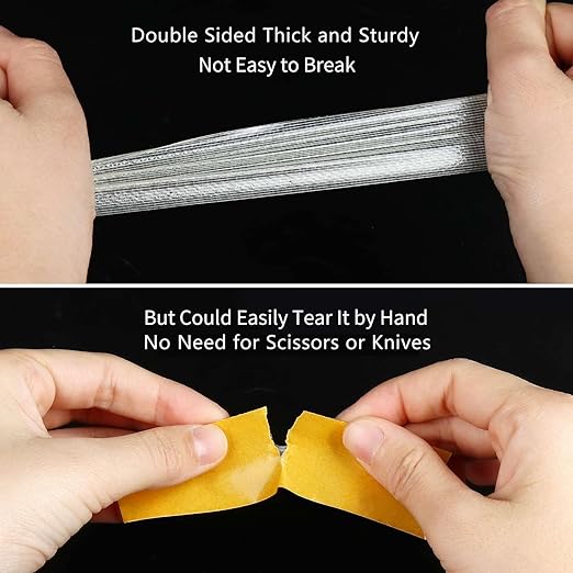 MILEQEE 5Pack Double Sided Tape Heavy Duty, 2in x 66FT, Super Sticky Resistente - Image 4