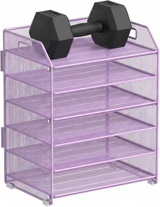 6 Tier Desk Organizer, Heavy-Duty Thick Metal Letter Tray Organizer, Large by Unknown