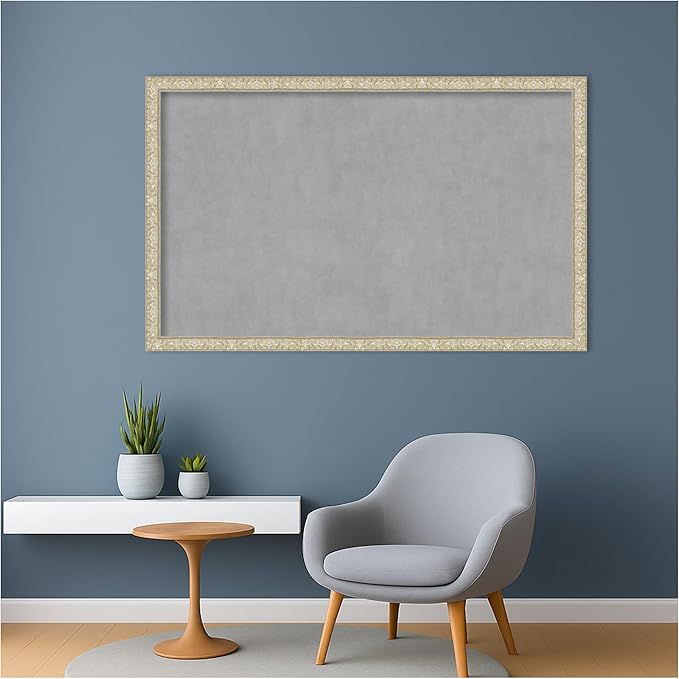 Amanti Art Silver Framed Magnetic Board 26x42 Large Vision Board - Image 5