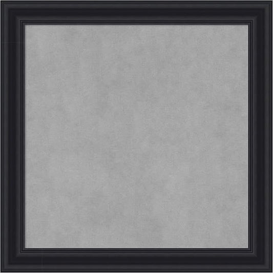 Amanti Art Black Framed Magnetic Board 24x24 Medium Vision Board by AmantiArt