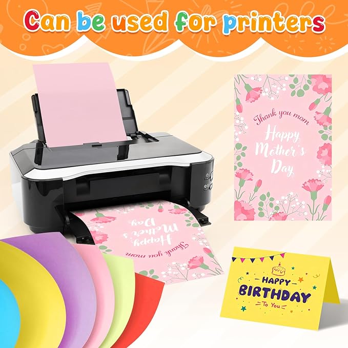 Colored Construction Paper 40 Sheets 8.5 x 11 Inches, 180GSM/65LB Purple Card - Image 7