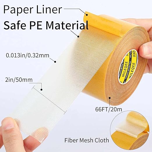 MILEQEE Double Sided Tape Heavy Duty, Universal High Tack Strong Wall Adhesive - Image 2
