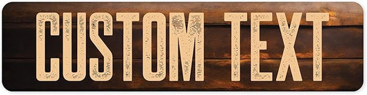 Custom Sign, Custom Street Sign, 11 Font Colors, 13 Font Styles, 4 Hole Options by MySignCenter