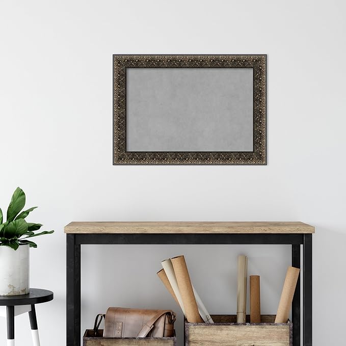 Amanti Art Black Framed Magnetic Board 21x29 Medium Vision Board - Image 5
