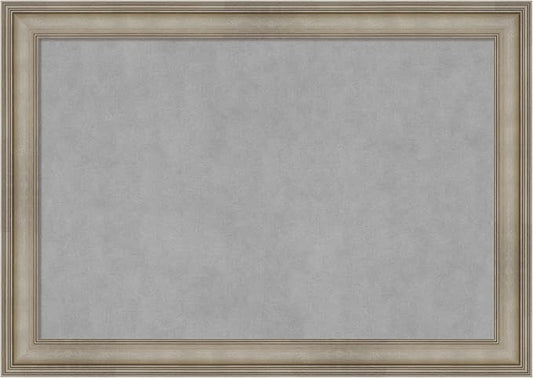 Amanti Art Silver Framed Magnetic Board 29x41 Large Vision Board by AmantiArt