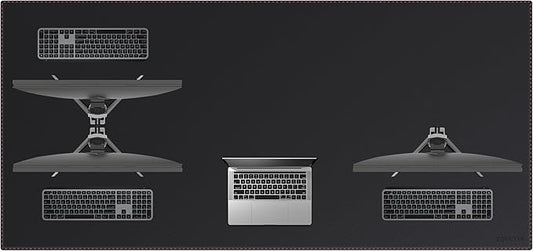 ZORESYN Office Desk Pad 74.8x35.4inch, Large Mouse pad Desk Mat, Waterproof PU by ZORESYN