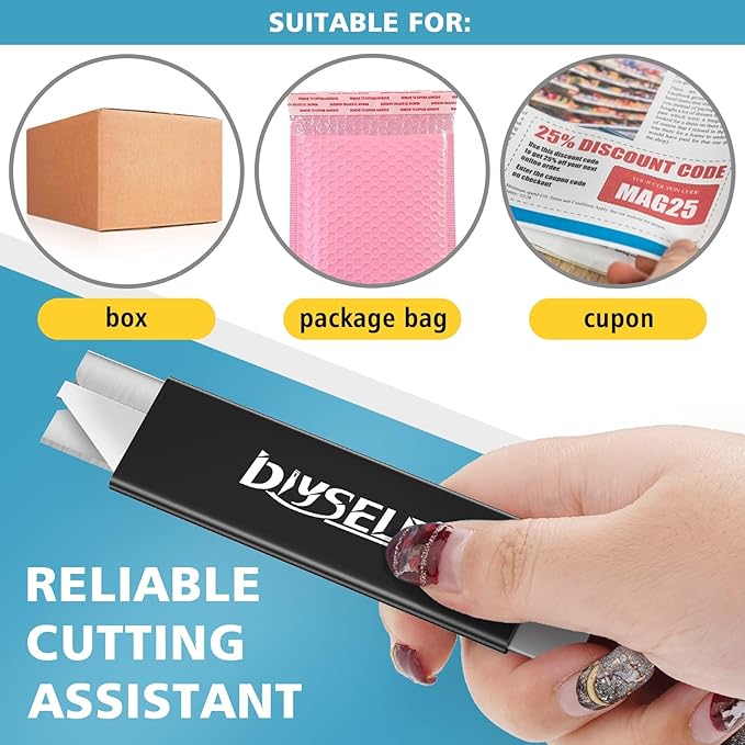DIYSELF Utility Knife, Retactable Knife, Metal Tough Sheath - Image 4