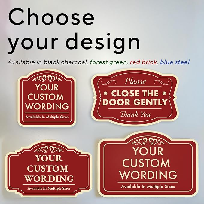 Custom Decorative Outdoor Metal Signs, Personalized Aluminum, Customized - Image 3