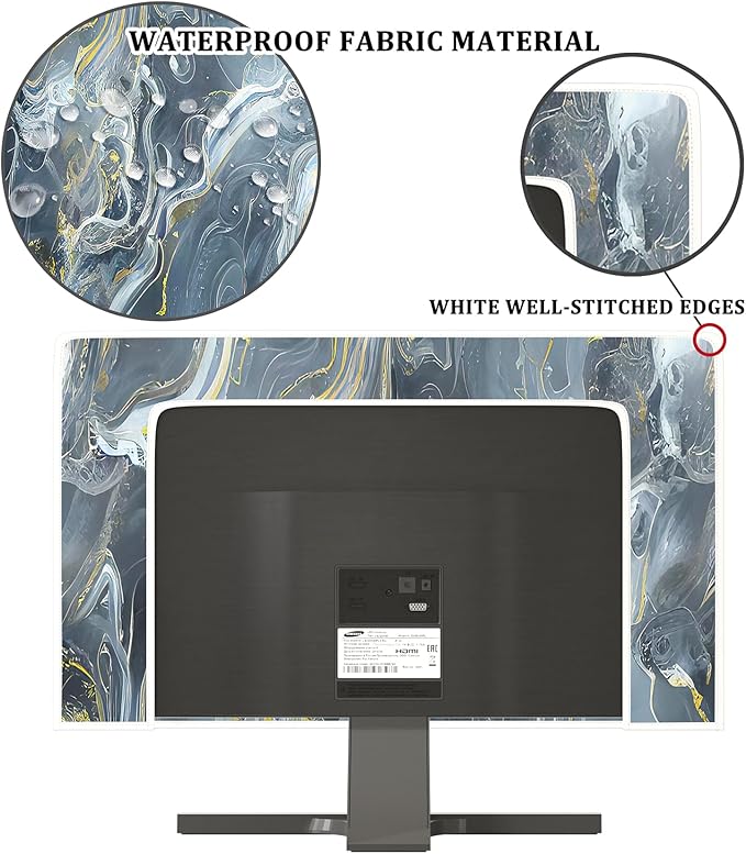 Baocicco Gray Gold Marble Waterproof 26, 28 Inch Anti-Static Dustproof - Image 3