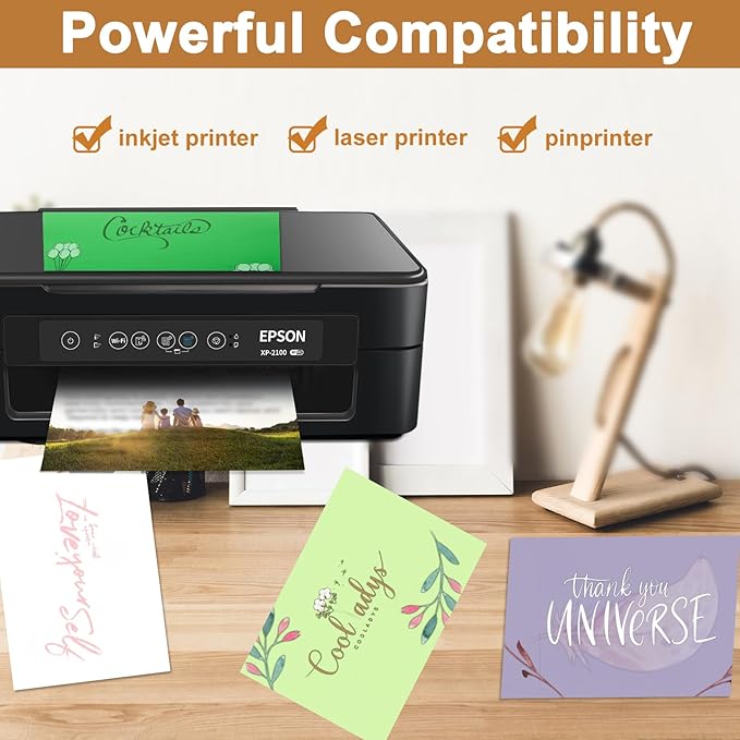 Silunkia 40 Sheets Light Purple Cardstock 8.5 x 11 Certificate Paper, 75lb - Image 5
