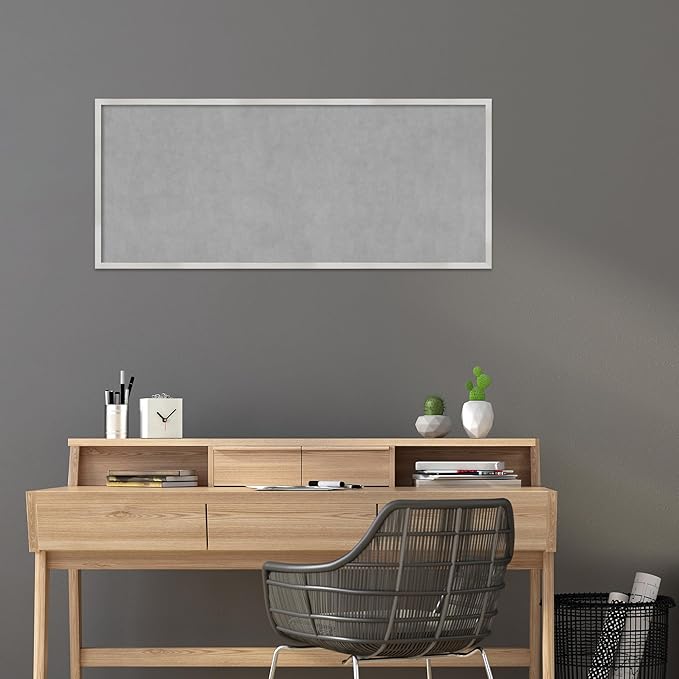 Amanti Art Silver Framed Magnetic Board 21x49 Oversize Vision Board - Image 5