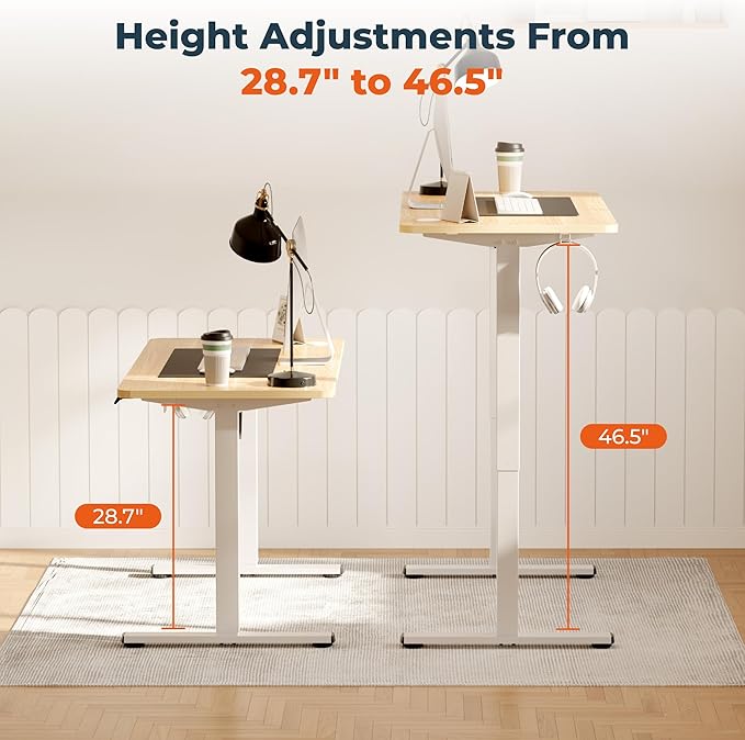 FitStand Adjustable Standing Desk, 63x24 Inches Home Office Desk - Image 3