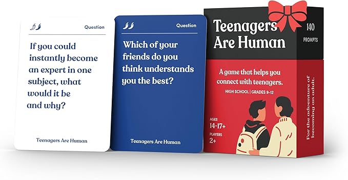 Teenagers are Human 140 Conversation Cards to Help You Get to Know Teenagers by ParentsAreHuman