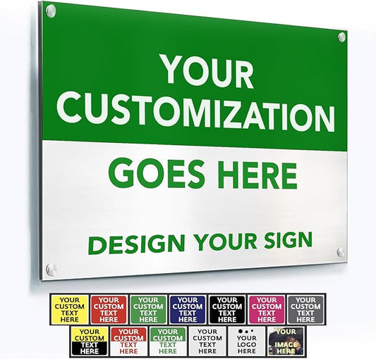 SPEEDYOOKS Custom Outdoor Metal Sign, Personalized Aluminum, Customized Safety by SpeedyOrders