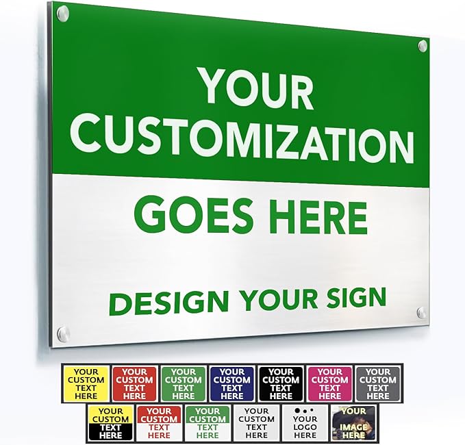 Custom Outdoor Metal Sign by SpeedyOrders