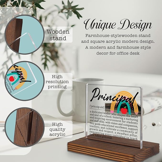 Principal Gifts, Inspirational Thank You Desk Sign - Image 3