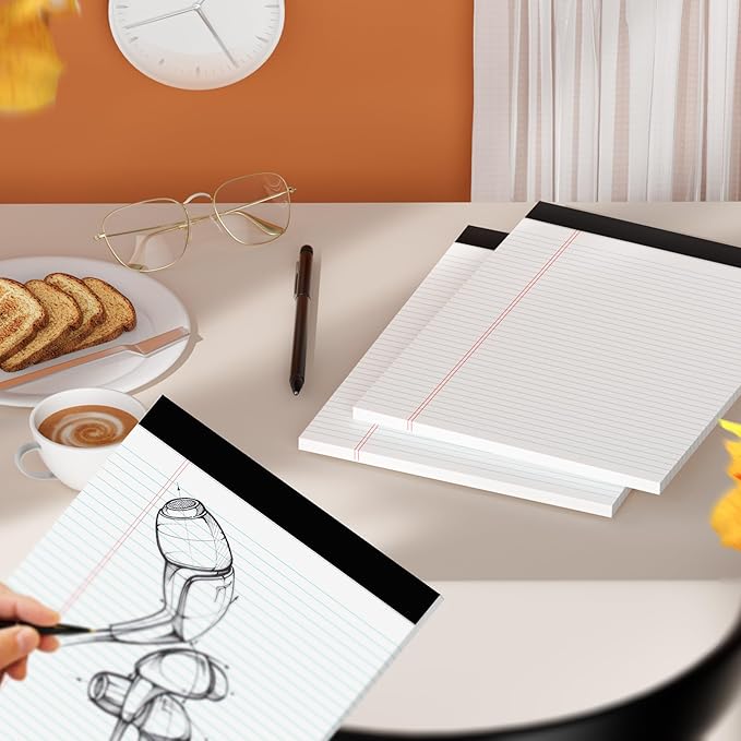 Note Pads 8.5 x 11 Legal Pads 8 Pack Writing Pads Notepads Narrow Ruled Pads of - Image 7