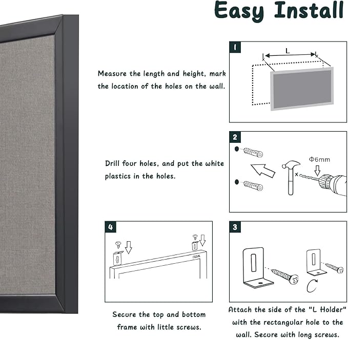 Gideal Cork Board Bulletin Board, 24 x 36 Inch Cork Boards - Image 6